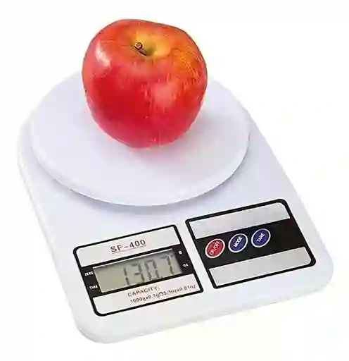 Bascula Gramera Digital 7kilos Pesa Balanza Electrica Capacidad Máxima 10 Kg Color Blanco