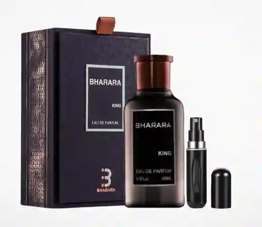 Bharara King Caja 1.1 + Perfumero | Fragancia Para Caballero Oriental Dulce Amaderada
