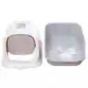 Baño Arenero Con Filtro Más Guante Masajeador Celeste