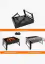 Parrilla Asador De Carbón Plegable Mini Portátil Aire Libre 36x29cm