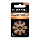 Pilas Audífonos Bateria 312 Duracell X8 Unidades