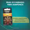 Pilas Audífonos Bateria 312 Duracell X8 Unidades