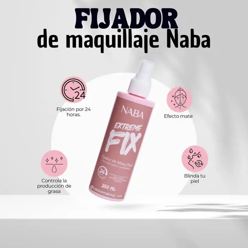 Fijador De Maquillaje Naba 250ml