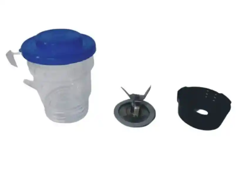 2 Vasos Compoteros De Plastico + 1 Cuchilla 6 Aspas + 1 Base