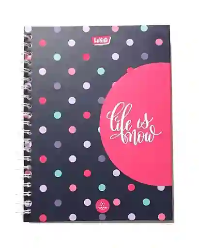 Cuaderno 7 Materias Cuadriculado De Mujer Live Is Now Lukis