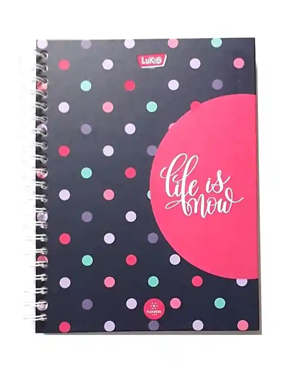 Cuaderno 7 Materias Cuadriculado De Mujer Live Is Now Lukis