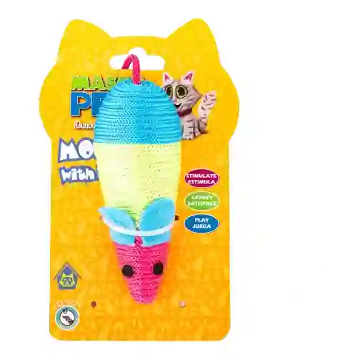 Ratón Multicolor Poliester Con Cascabel