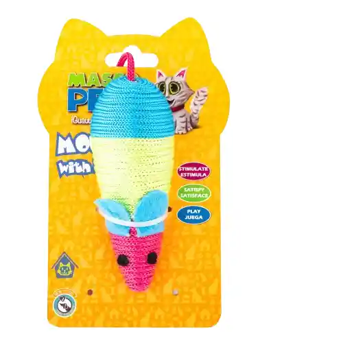 Ratón Multicolor Poliester Con Cascabel