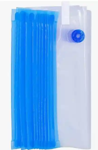 6 Bolsas De Cierre Hermetico Empaque Al Vacio Comida 30x34cm