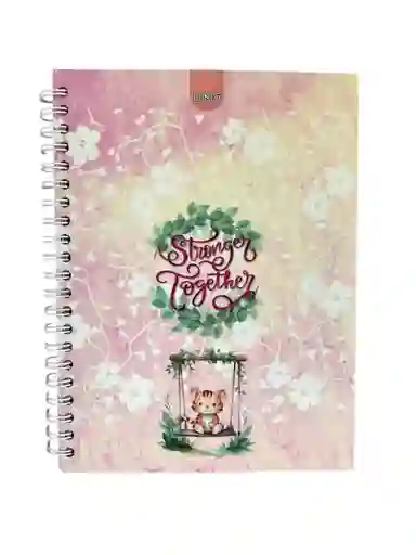 Cuaderno 5 Materias Cuadriculado De Mujer Stronger Together
