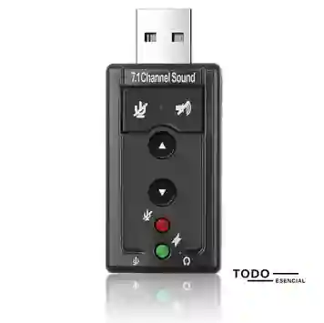 Tarjeta De Sonido Usb Externa 7.1