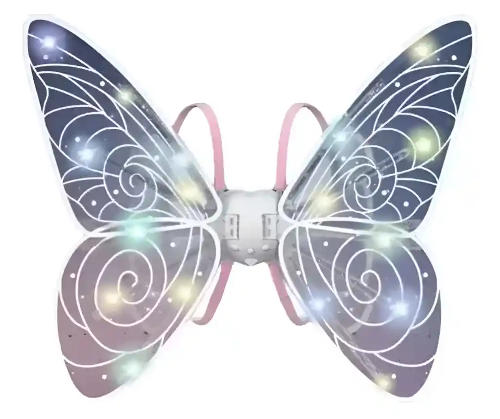 Alas Luces Led Con Movimiento Para Niña Hada Mariposa