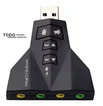 Tarjeta De Sonido Dual Usb Externa 7.1