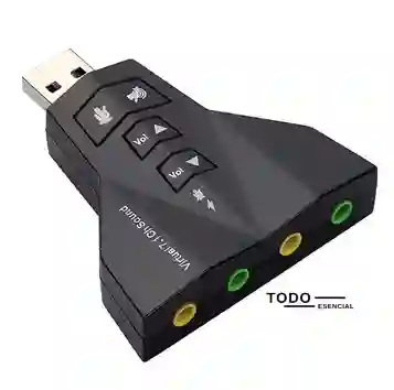 Tarjeta De Sonido Dual Usb Externa 7.1