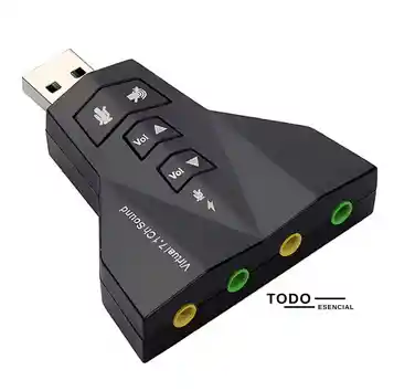 Tarjeta De Sonido Dual Usb Externa 7.1