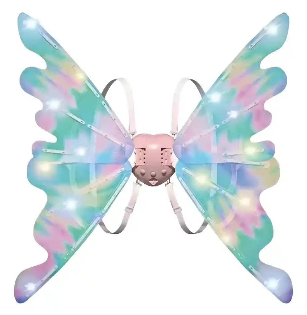 Alas Luces Led Con Movimiento Para Niña Hada Mariposa