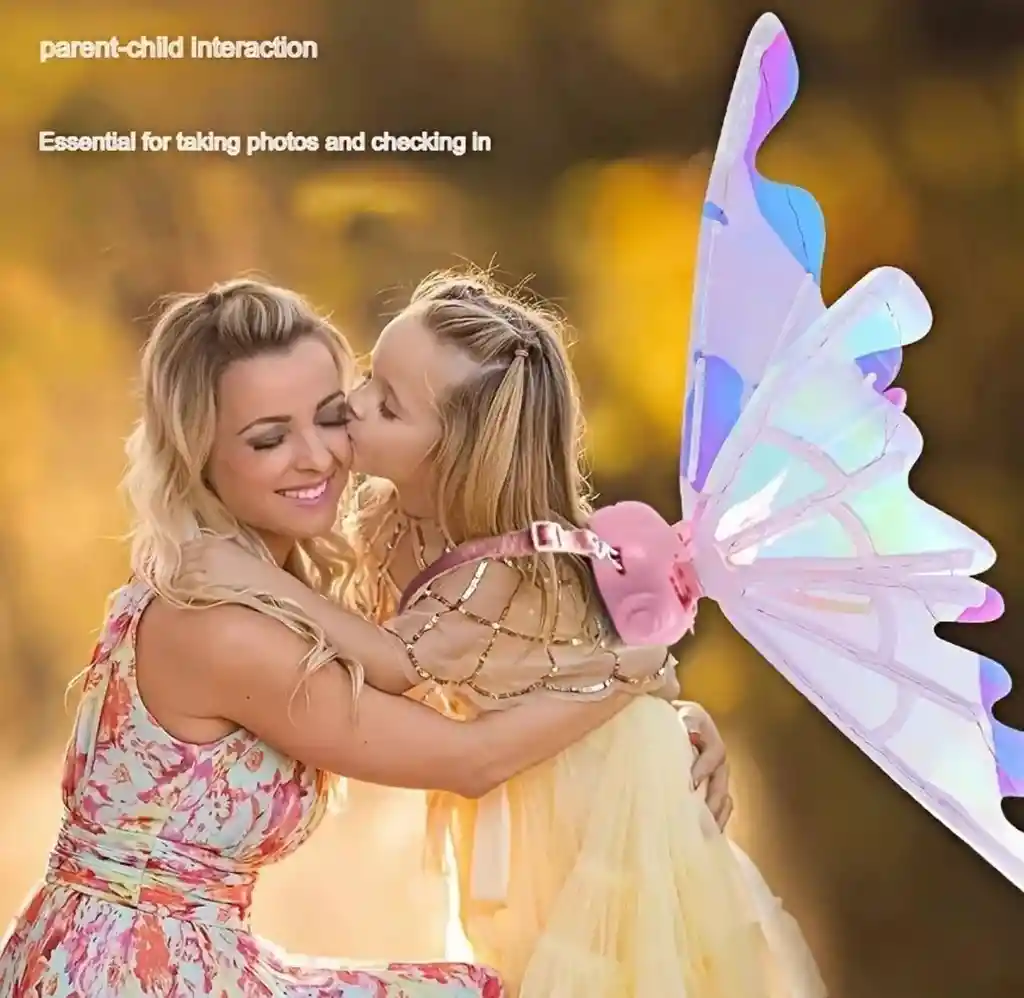 Alas Luces Led Con Movimiento Para Niña Hada Mariposa
