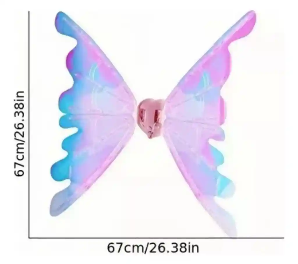 Alas Luces Led Con Movimiento Para Niña Hada Mariposa