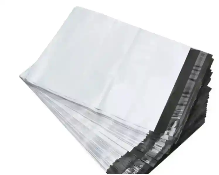 100 Bolsas Blancas Seguridad 30x40 Lisas Mensajeria Ecommerc