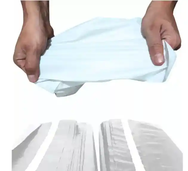 100 Bolsas Blancas Seguridad 30x40 Lisas Mensajeria Ecommerc