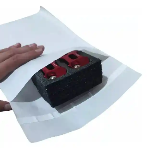 100 Bolsas Blancas Seguridad 30x40 Lisas Mensajeria Ecommerc