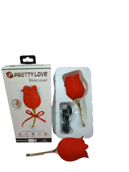 1077 Rosa Con Estimulador Doble