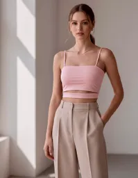 Crop Top Sabi Palo Rosa Talla S/mnica