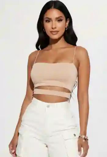 Crop Top Sabi Beige Talla S/mnica