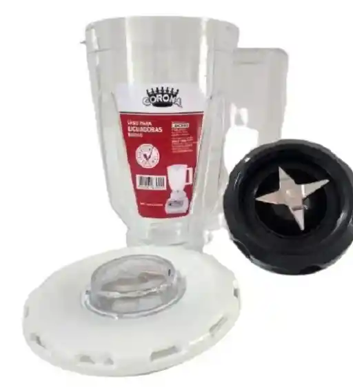 Tapa+ Vaso+ Cuchilla+ Base Corona Con Vaso Plastico