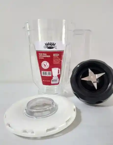 Tapa+ Vaso+ Cuchilla+ Base Corona Con Vaso Plastico