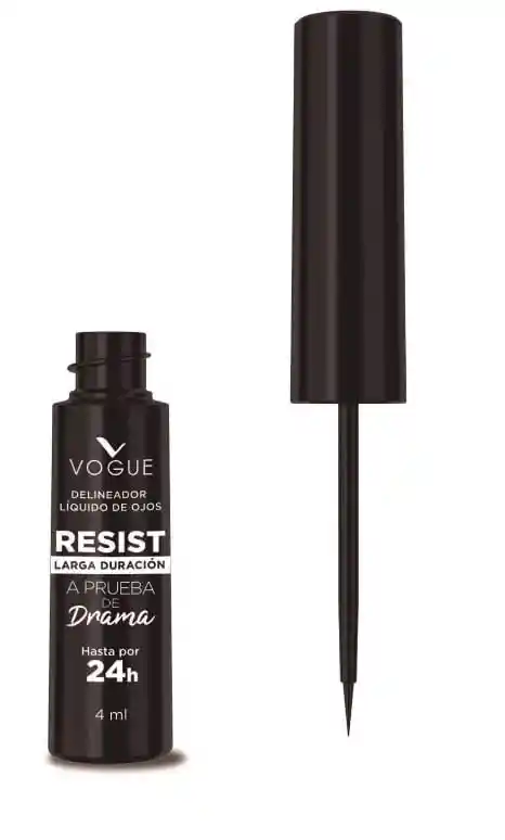 Delineador Vogue Resist Negro 4ml.