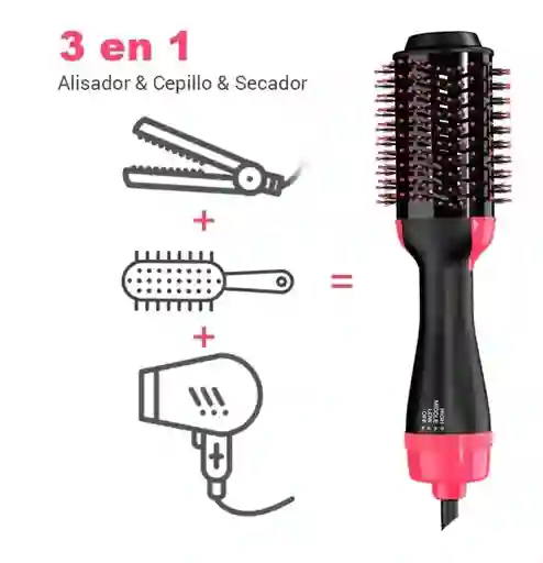 Cepillo Giratorio De Aire Caliente Para Cabello One - Step