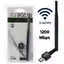Adaptador Wifi Usb Inalámbrico 2.4ghz 1200 Mbps 802.11n