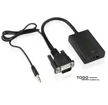 Adaptador Vga A Hdmi 1080p Con Audio