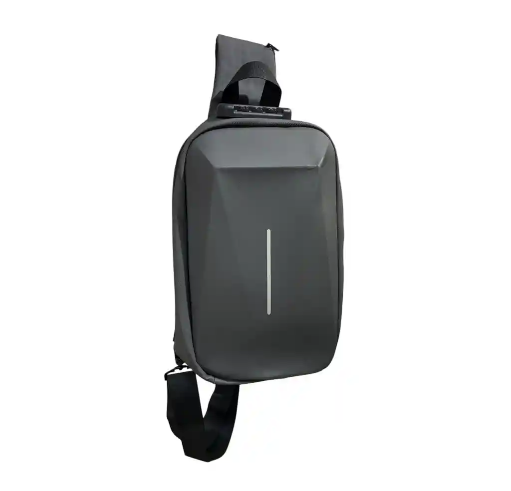 Bolso Cubierta Dura Traveling Pechero Para Hombre Con Clave