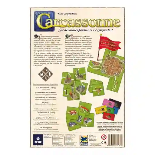 Juego De Mesa Carcassonne Expansiones Reunidas Adultos