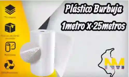 Plástico Burbuja 1metro ×25metros