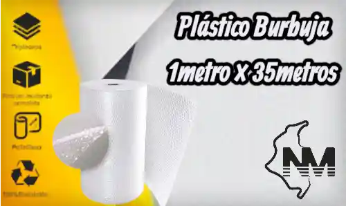 Plástico Burbuja 1metro × 35metros