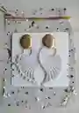 Aretes Alitas, Pavo Reales, Alas De Ángel En Micro Macramé, Alas De Nube