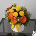 Amanecer Soleado(rosas, Gerberas, Cardos)