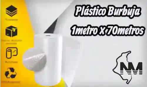 Plástico Burbuja 1metro × 70metros