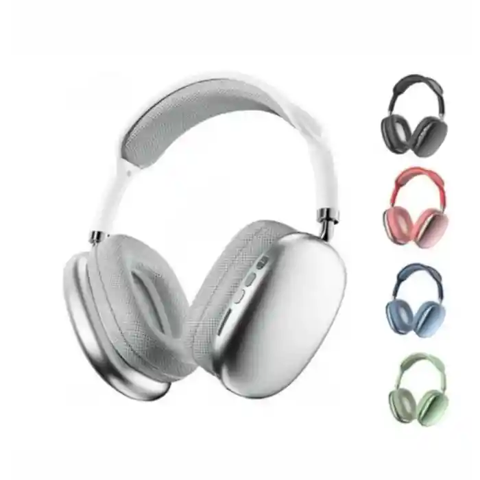 Audífonos Inalámbricos De Diadema Blanca Con Bluetooth P9