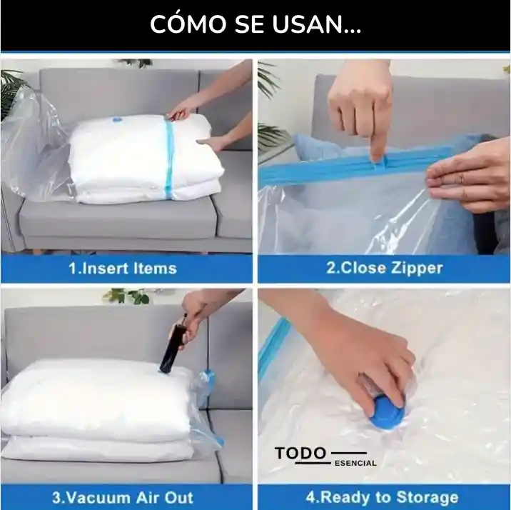 Bolsa De Empaque Al Vacío Bolsa De Compresión 40 X 60 Cm