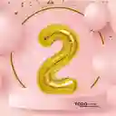 Globo Numero 8 Metalizado Dorado 40 Pulgadas