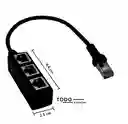 Adaptador Divisor De Cable Ethernet 3 Puestos