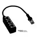 Adaptador Divisor De Cable Ethernet 3 Puestos
