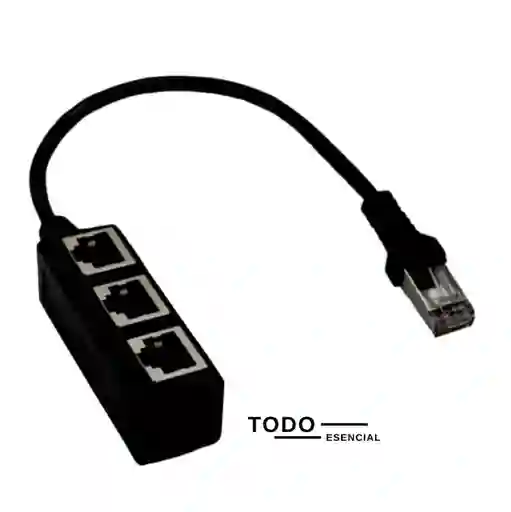 Adaptador Divisor De Cable Ethernet 3 Puestos
