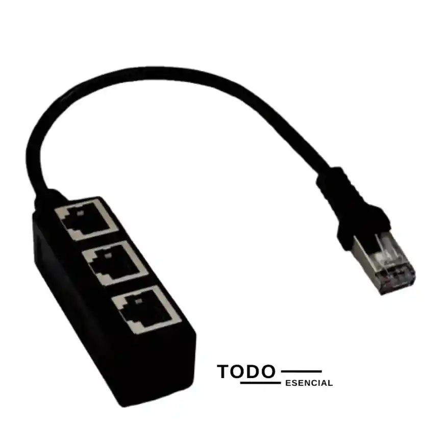Adaptador Divisor De Cable Ethernet 3 Puestos