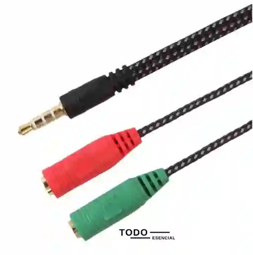 Convertidor Audio Micrófono 2 A 1 De 3.5mm