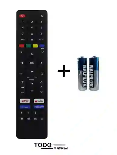 Control Remoto Tv Hyundai Universal Genérico Con Pilas